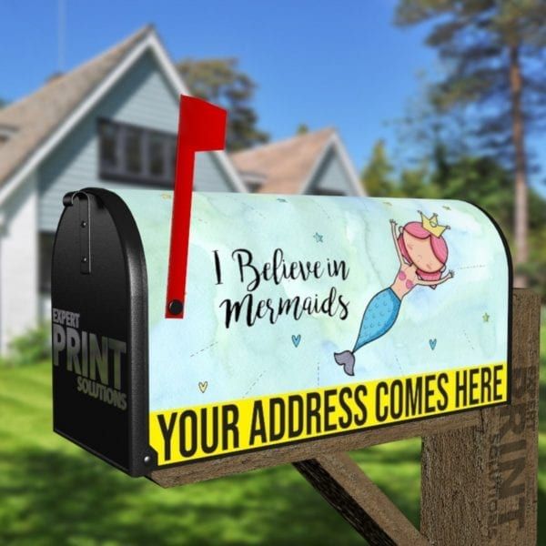 I Believe in Mermaids! Decorative Curbside Farm Mailbox Cover