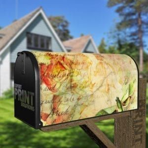 Shabby Chic Garden #4 Decorative Curbside Farm Mailbox Cover