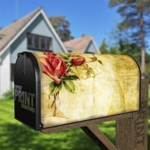 Shabby Chic Garden #2 Decorative Curbside Farm Mailbox Cover