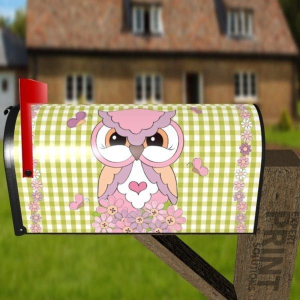 Cute Grumpy Owl #4 Decorative Curbside Farm Mailbox Cover