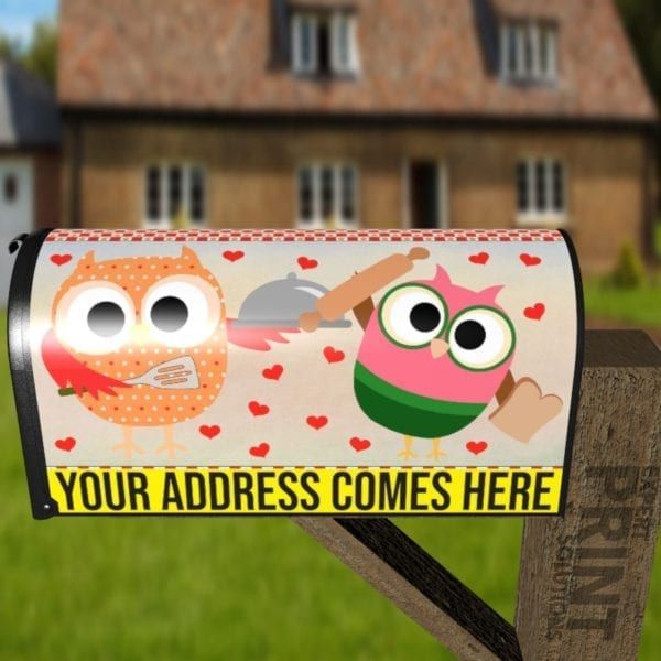 Cooking Owl #15 Decorative Curbside Farm Mailbox Cover