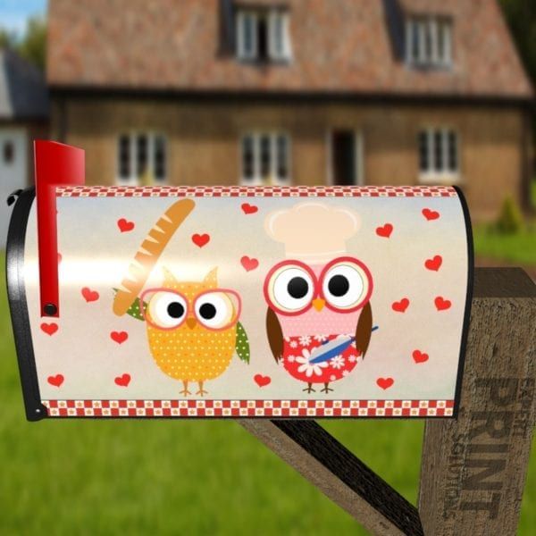 Cooking Owls #14 Decorative Curbside Farm Mailbox Cover