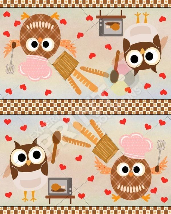 Cooking Owl #10 Decorative Curbside Farm Mailbox Cover