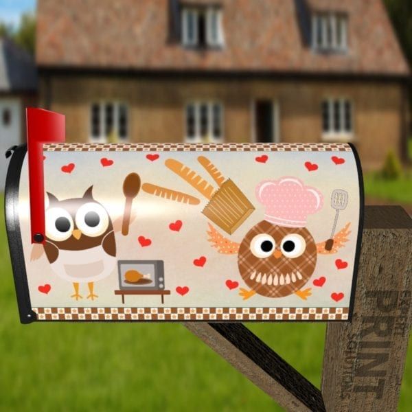 Cooking Owl #10 Decorative Curbside Farm Mailbox Cover