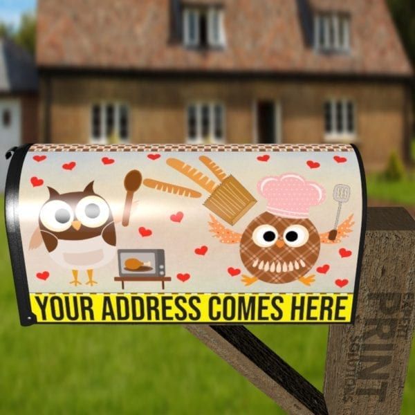 Cooking Owl #10 Decorative Curbside Farm Mailbox Cover