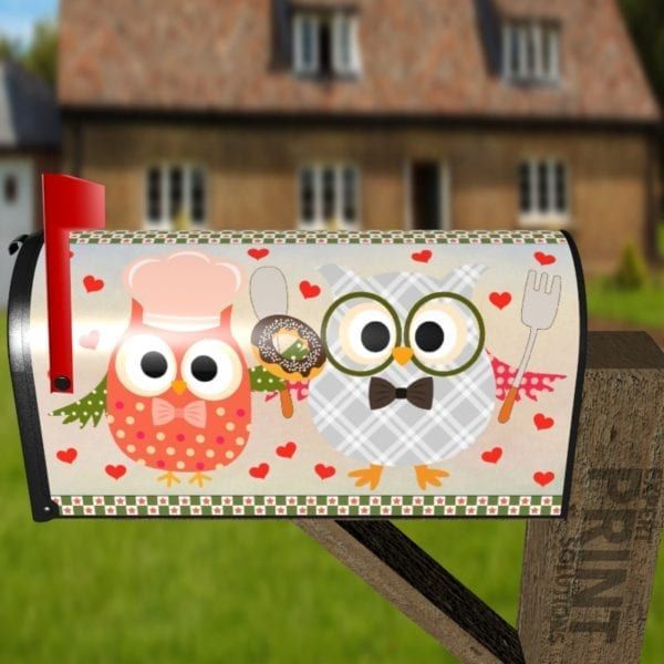 Cooking Owl #8 Decorative Curbside Farm Mailbox Cover