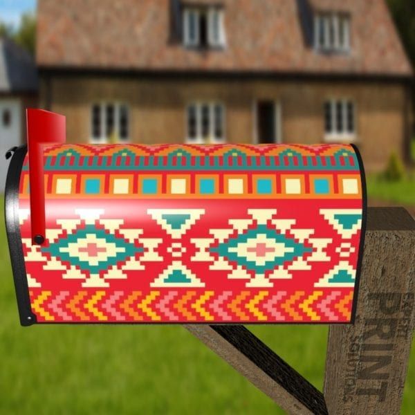 Inca Design #6 Decorative Curbside Farm Mailbox Cover