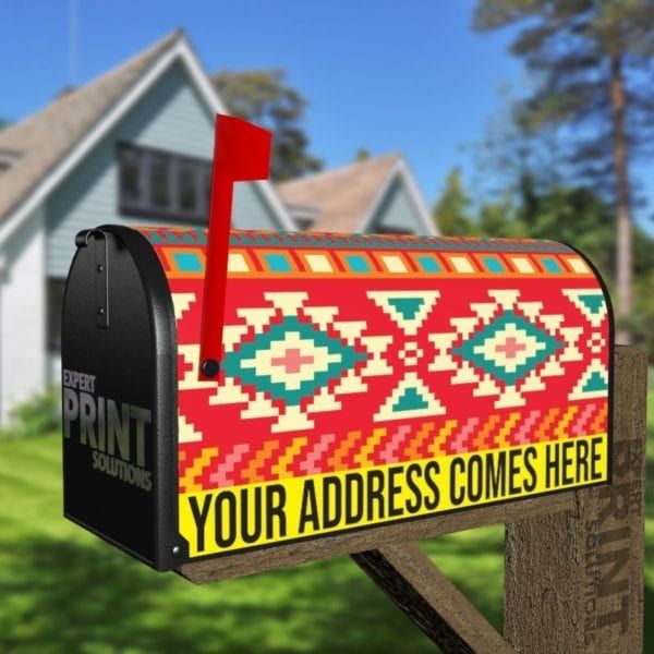 Inca Design #6 Decorative Curbside Farm Mailbox Cover