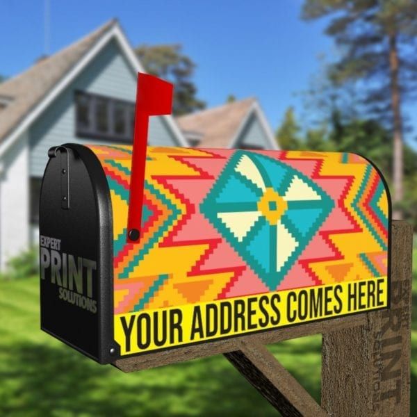 Inca Design #2 Decorative Curbside Farm Mailbox Cover