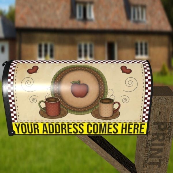 Wake Up and Smell the Coffee Decorative Curbside Farm Mailbox Cover