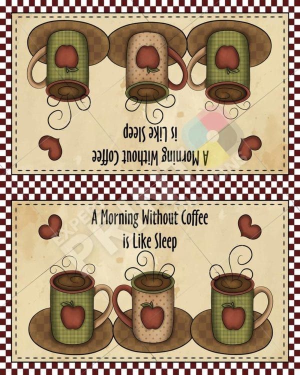 Morning without Coffee - A morning without coffee is like sleep Decorative Curbside Farm Mailbox Cover