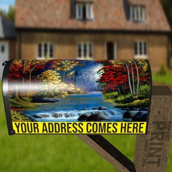 Colors of a Mountain Creek Decorative Curbside Farm Mailbox Cover