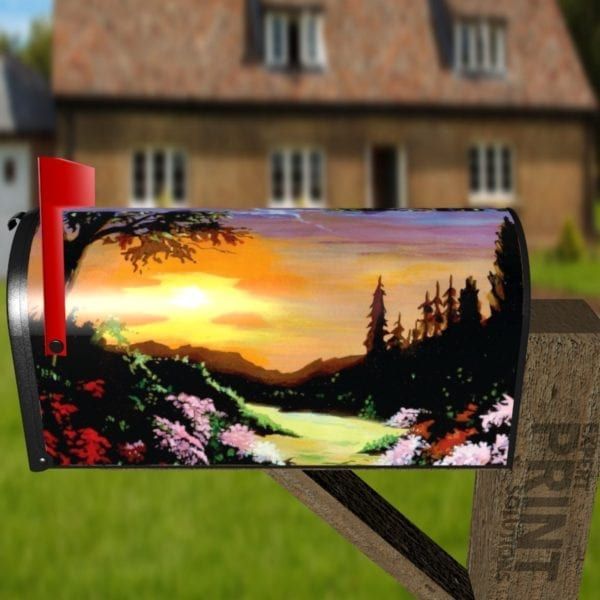 When the Sun Goes Down Decorative Curbside Farm Mailbox Cover