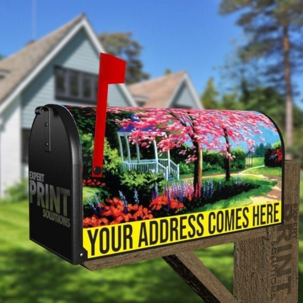 Oriental Garden Decorative Curbside Farm Mailbox Cover