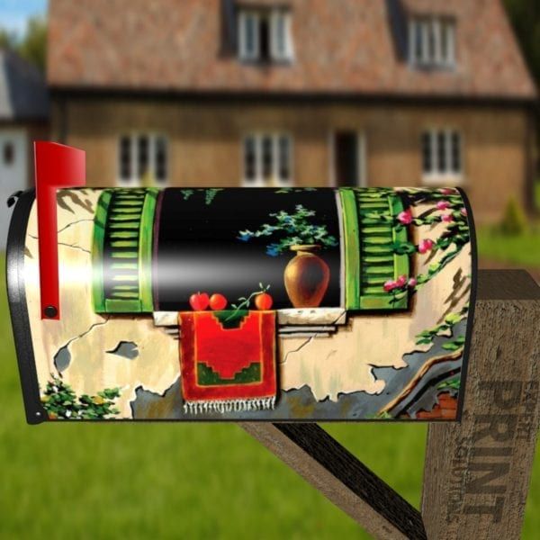 Mediterranean Fiesta #2 Decorative Curbside Farm Mailbox Cover