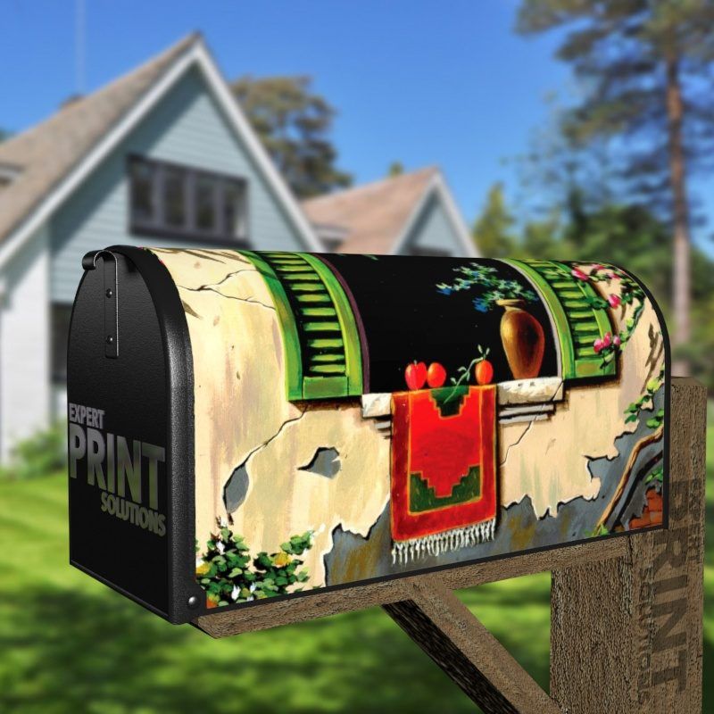 Mediterranean Fiesta #2 Decorative Curbside Farm Mailbox Cover