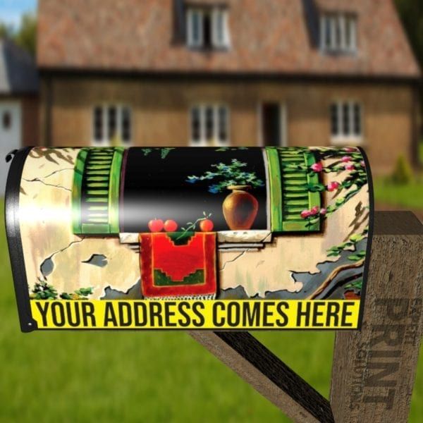 Mediterranean Fiesta #2 Decorative Curbside Farm Mailbox Cover