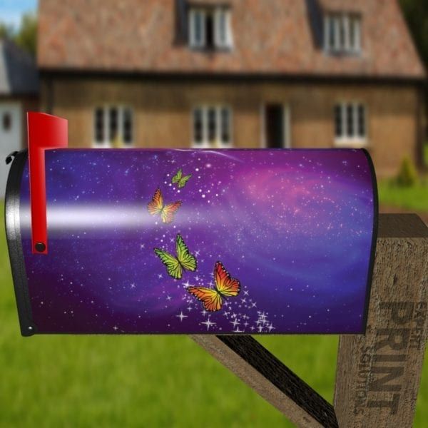 Butterfly Nebula Decorative Curbside Farm Mailbox Cover