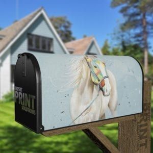 White Stallion Decorative Curbside Farm Mailbox Cover