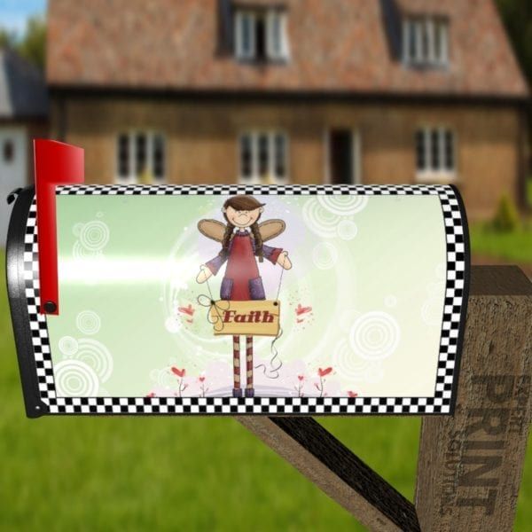 Angel of Faith Decorative Curbside Farm Mailbox Cover