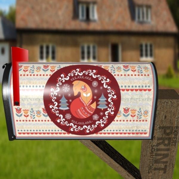Christmas - Scandinavian Tale #7 Decorative Curbside Farm Mailbox Cover