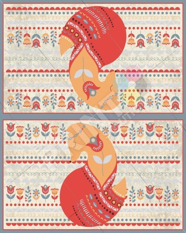 Christmas - Scandinavian Tale #3 Decorative Curbside Farm Mailbox Cover