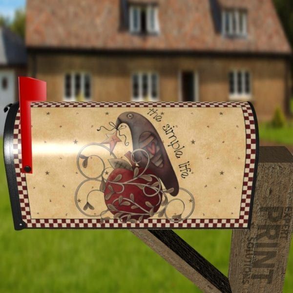 Simply Life Prim Crow - The Simple Life Decorative Curbside Farm Mailbox Cover