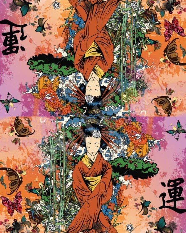 The Dream of Geisha Decorative Curbside Farm Mailbox Cover