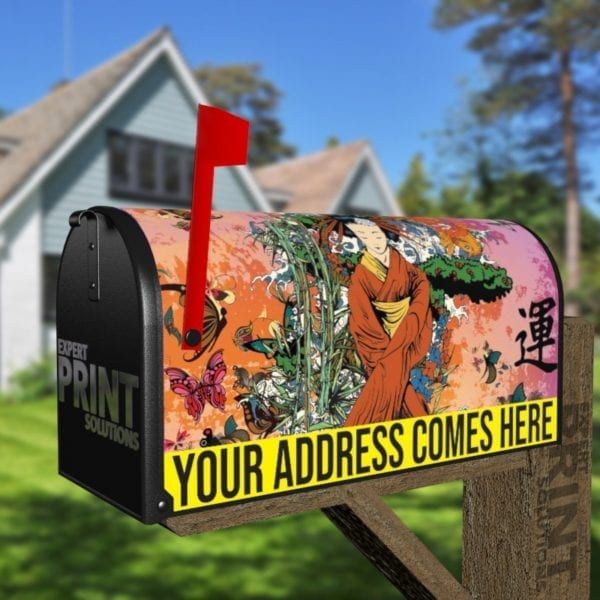 The Dream of Geisha Decorative Curbside Farm Mailbox Cover