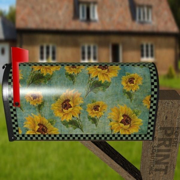 Beautiful Sunflowers #1 Decorative Curbside Farm Mailbox Cover
