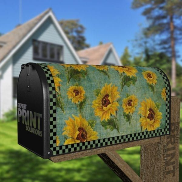Beautiful Sunflowers #1 Decorative Curbside Farm Mailbox Cover