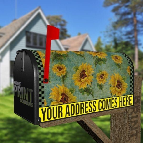 Beautiful Sunflowers #1 Decorative Curbside Farm Mailbox Cover
