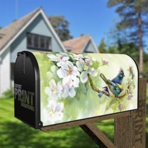 Cute Little Spring Bird Couple Decorative Curbside Farm Mailbox Cover