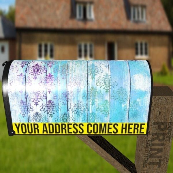 Bohemian Wood Flower Design Decorative Curbside Farm Mailbox Cover