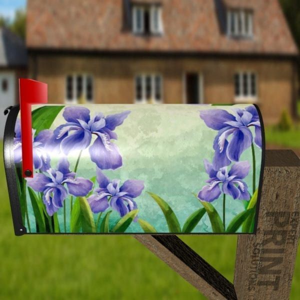 Purple Lilies Decorative Curbside Farm Mailbox Cover