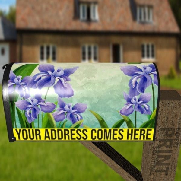 Purple Lilies Decorative Curbside Farm Mailbox Cover