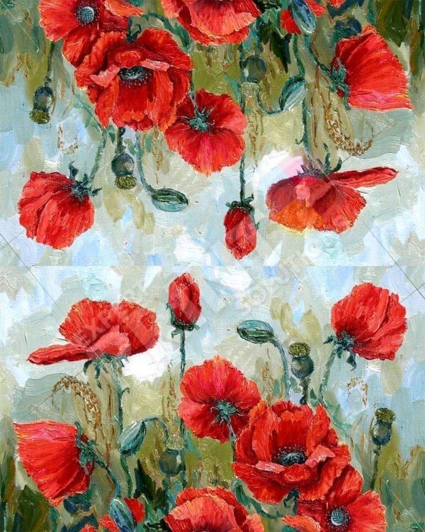 Beautiful Poppies Decorative Curbside Farm Mailbox Cover