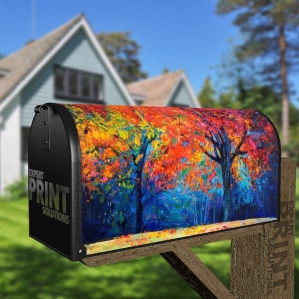 The Vibrating Colors of October Decorative Curbside Farm Mailbox Cover