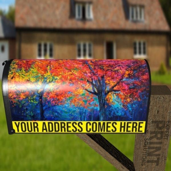 The Vibrating Colors of October Decorative Curbside Farm Mailbox Cover
