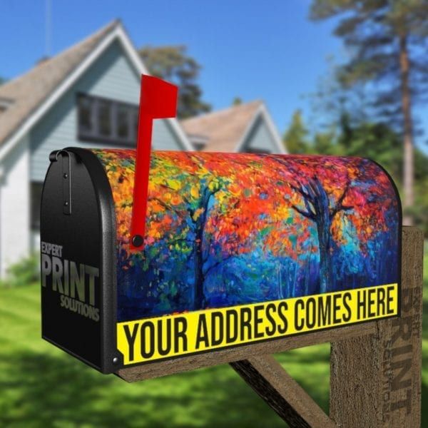 The Vibrating Colors of October Decorative Curbside Farm Mailbox Cover
