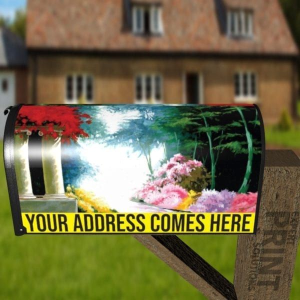 Garden of the Castle #2 Decorative Curbside Farm Mailbox Cover