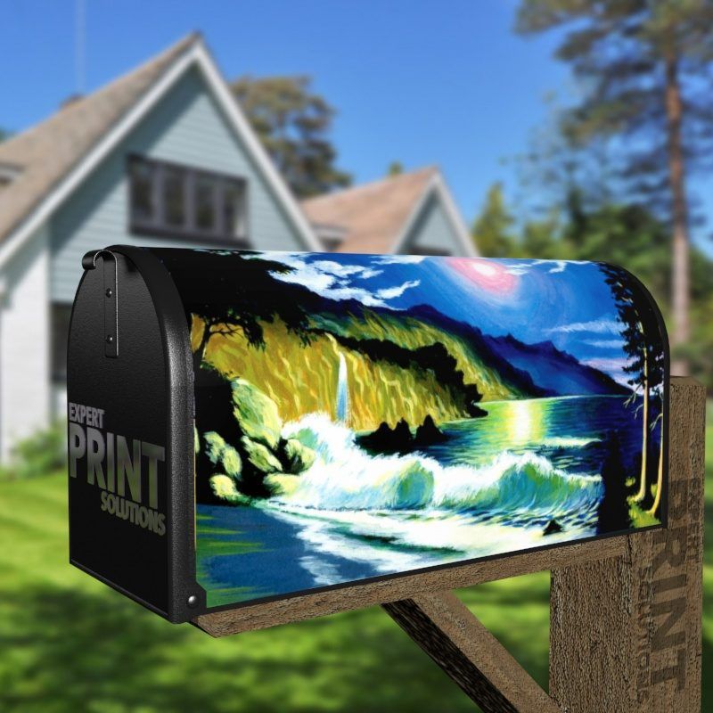 Moonlight above the Sea Decorative Curbside Farm Mailbox Cover