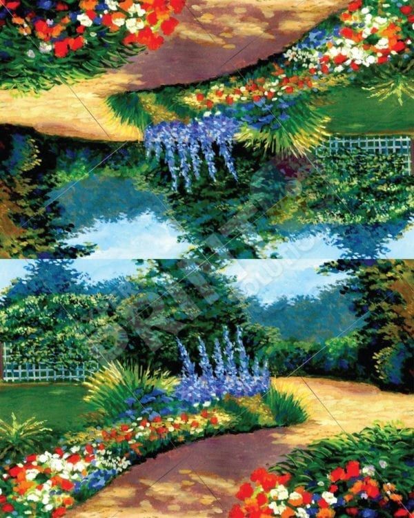 Garden Flower Path Decorative Curbside Farm Mailbox Cover