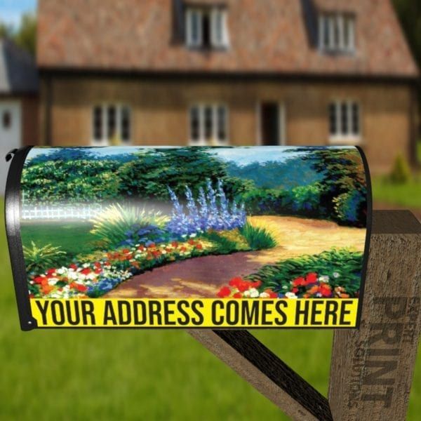 Garden Flower Path Decorative Curbside Farm Mailbox Cover