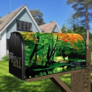 Beautiful Reflection at the Lake Decorative Curbside Farm Mailbox Cover