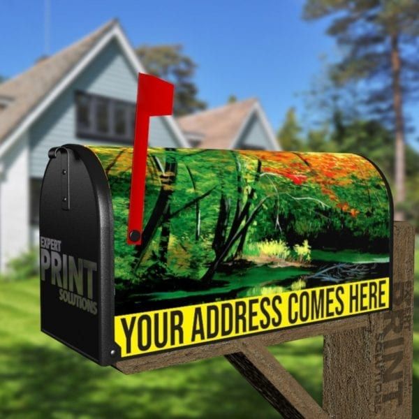 Beautiful Reflection at the Lake Decorative Curbside Farm Mailbox Cover