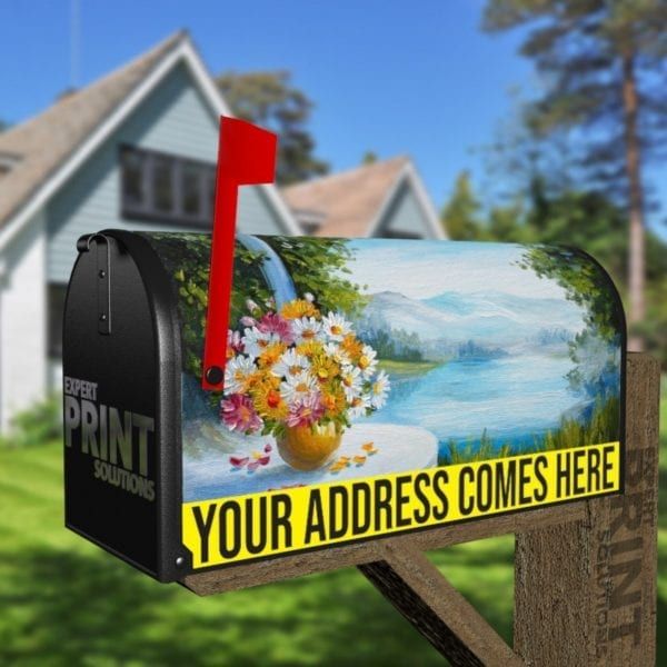 Summer Lake Cottage Porch Decorative Curbside Farm Mailbox Cover