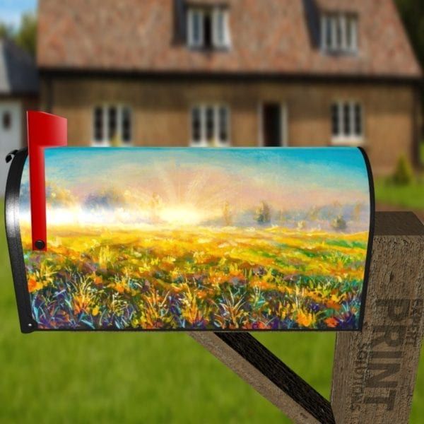 Beautiful Summer Sunrise Decorative Curbside Farm Mailbox Cover