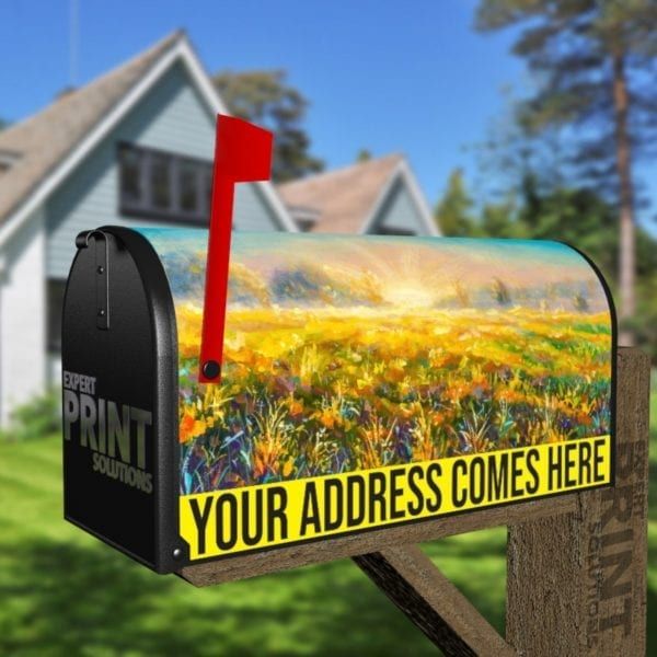 Beautiful Summer Sunrise Decorative Curbside Farm Mailbox Cover