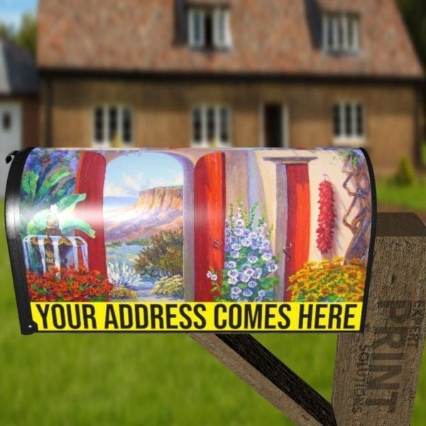 Mediterranean Garden Gate Decorative Curbside Farm Mailbox Cover